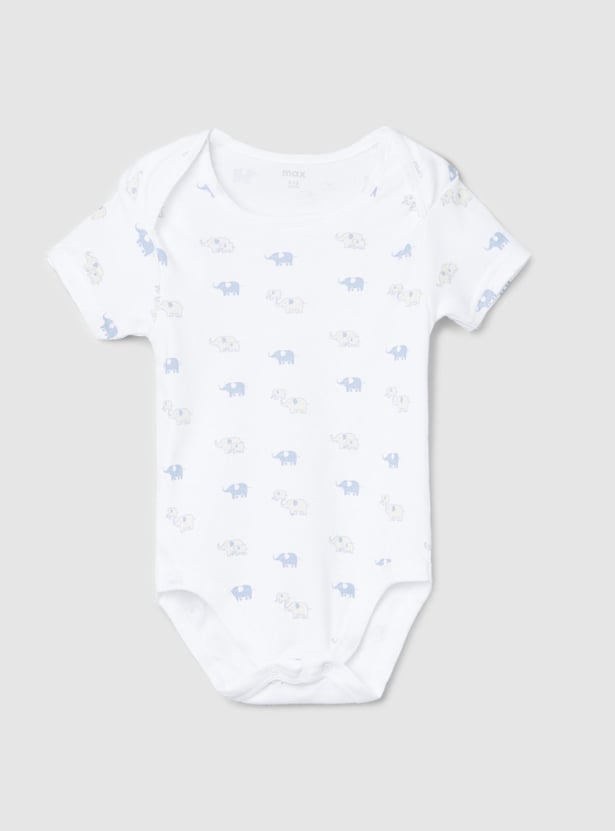 Boys Printed Ring Snap Closure Bodysuit - Pack of 2