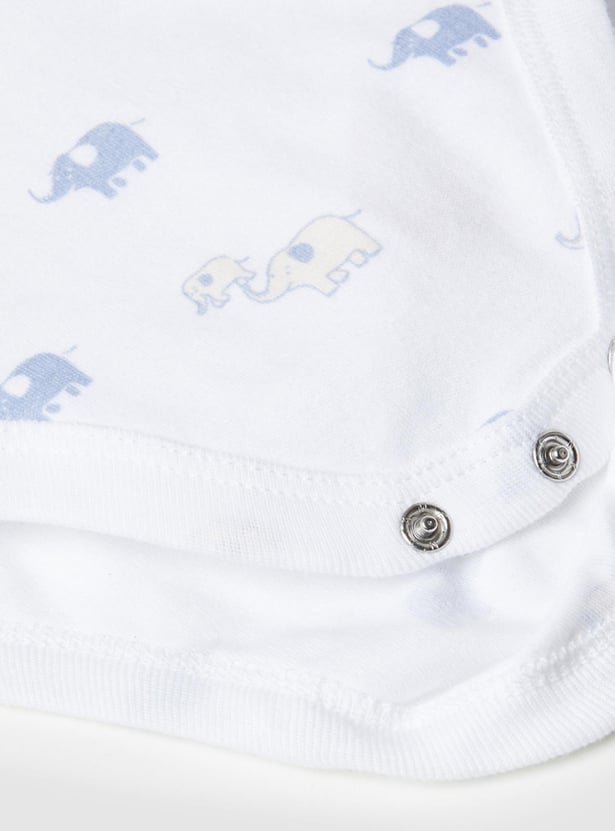 Boys Printed Ring Snap Closure Bodysuit - Pack of 2