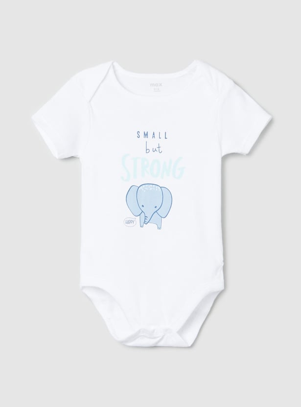 Boys Printed Ring Snap Closure Bodysuit - Pack of 2