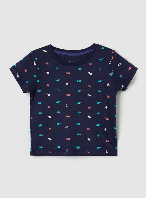 Boys Printed T-shirt with Pyjamas