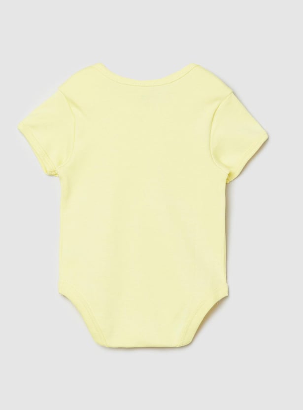 Girls Printed Anti-Bacterial Bodysuit - Pack of 2