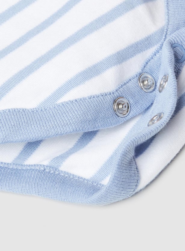 Girls Printed Ring Snap Closure Bodysuit - Pack of 4