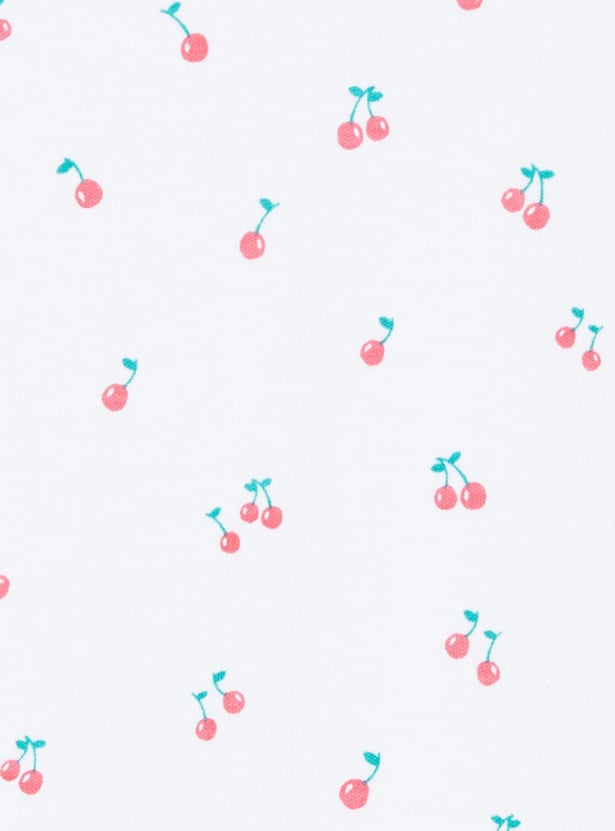 Girls Printed Ring Snap Closure Bodysuit - Pack of 4