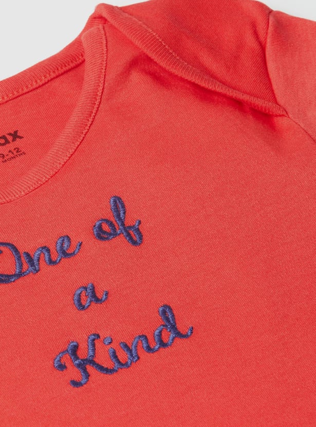 Girls Printed Ring Snap Closure Bodysuit - Pack of 4