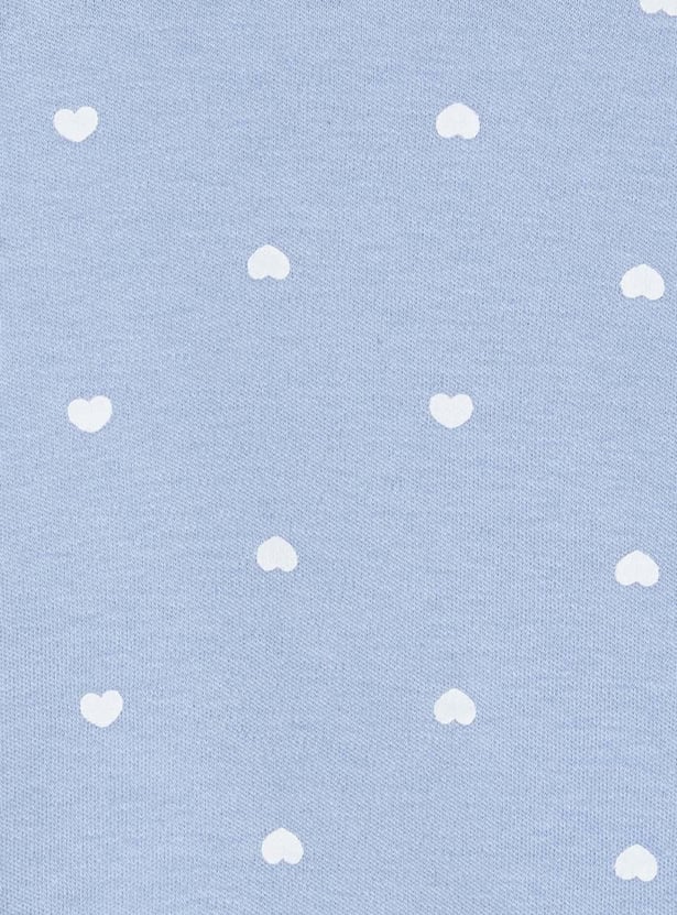 Girls Printed Anti-Bacterial Sleepsuit - Pack of 2