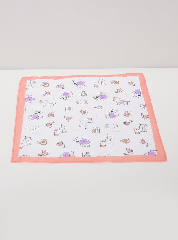 Girls Printed Handkerchief- Pack of 6