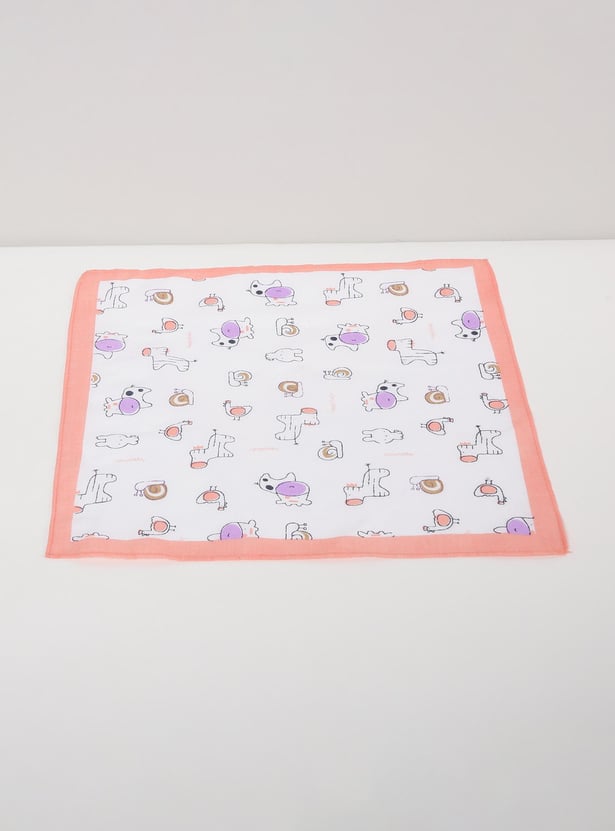 Girls Printed Handkerchief- Pack of 6