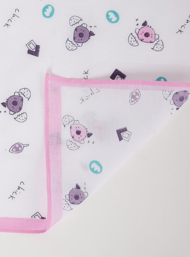 Girls Printed Handkerchief- Pack of 6