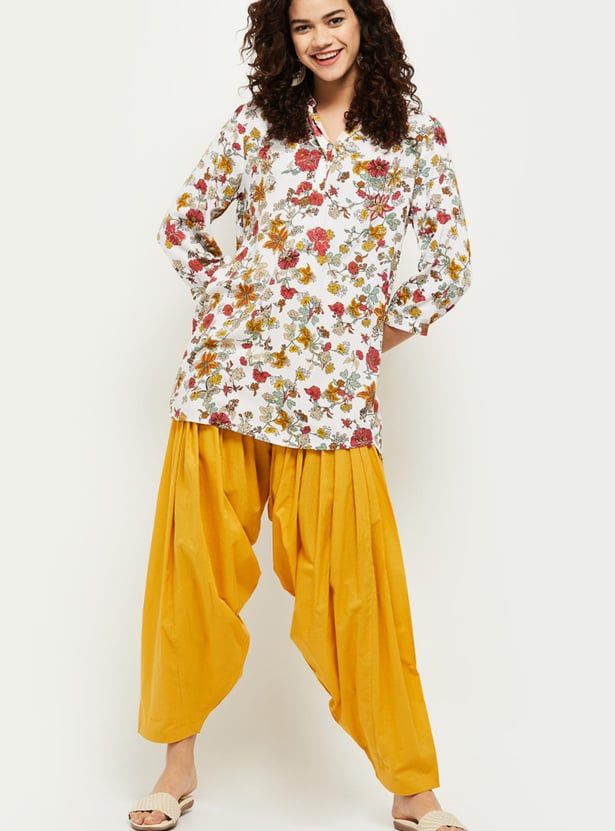 Women Solid Patiala Pants