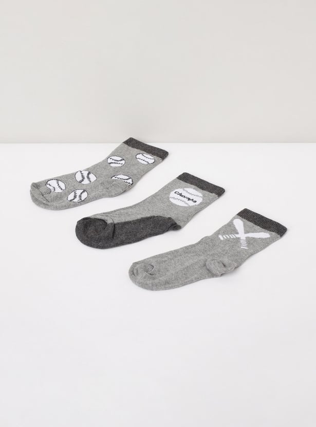 Boys Printed Socks - Pack of 3