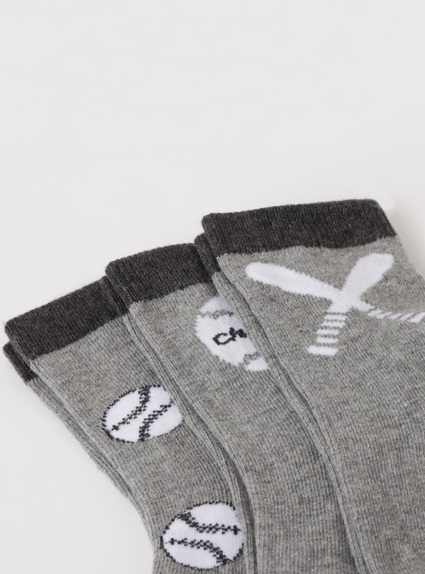 Boys Printed Socks - Pack of 3