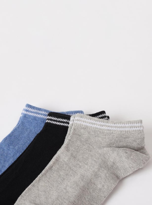 Boys Solid Socks - Pack of 3