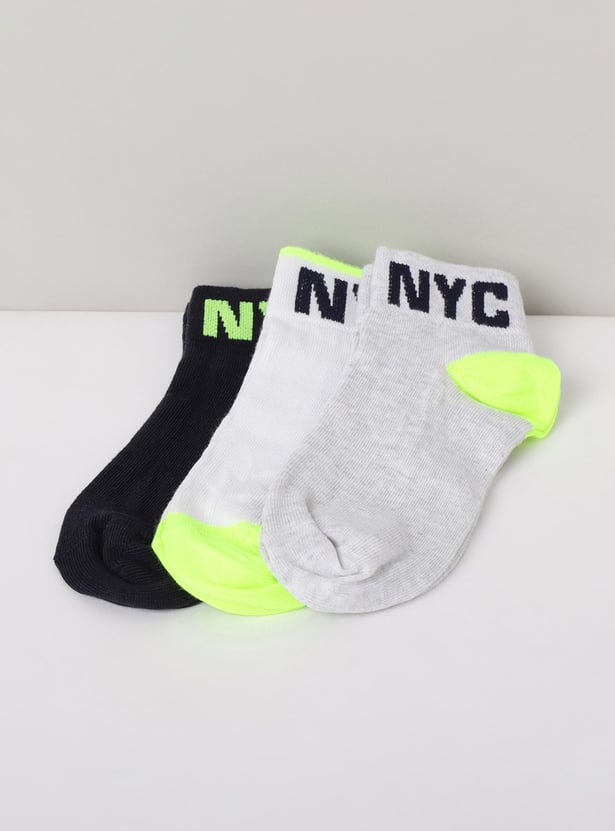 Boys Patterned Socks - Pack of 3