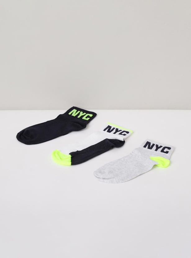Boys Patterned Socks - Pack of 3