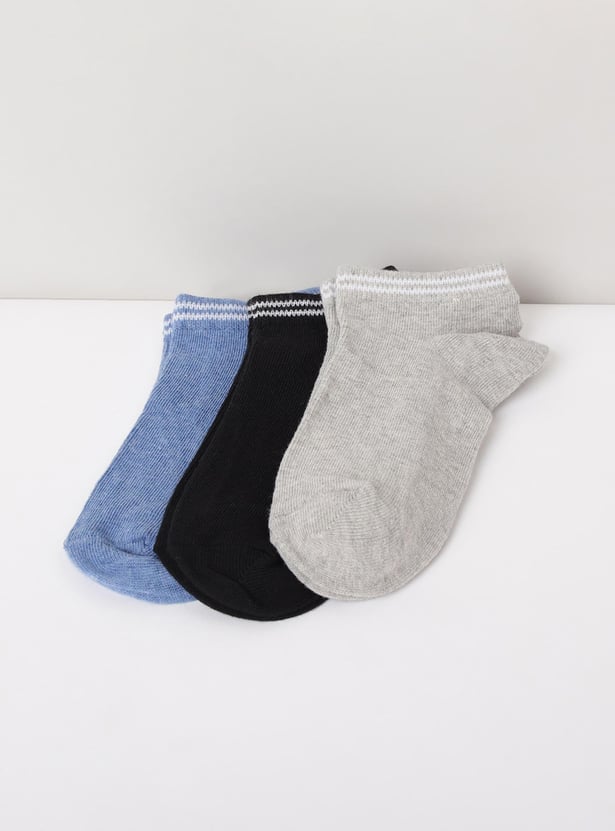 Boys Solid Socks - Pack of 3