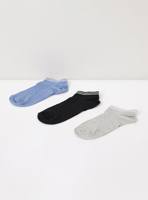 Boys Solid Socks - Pack of 3