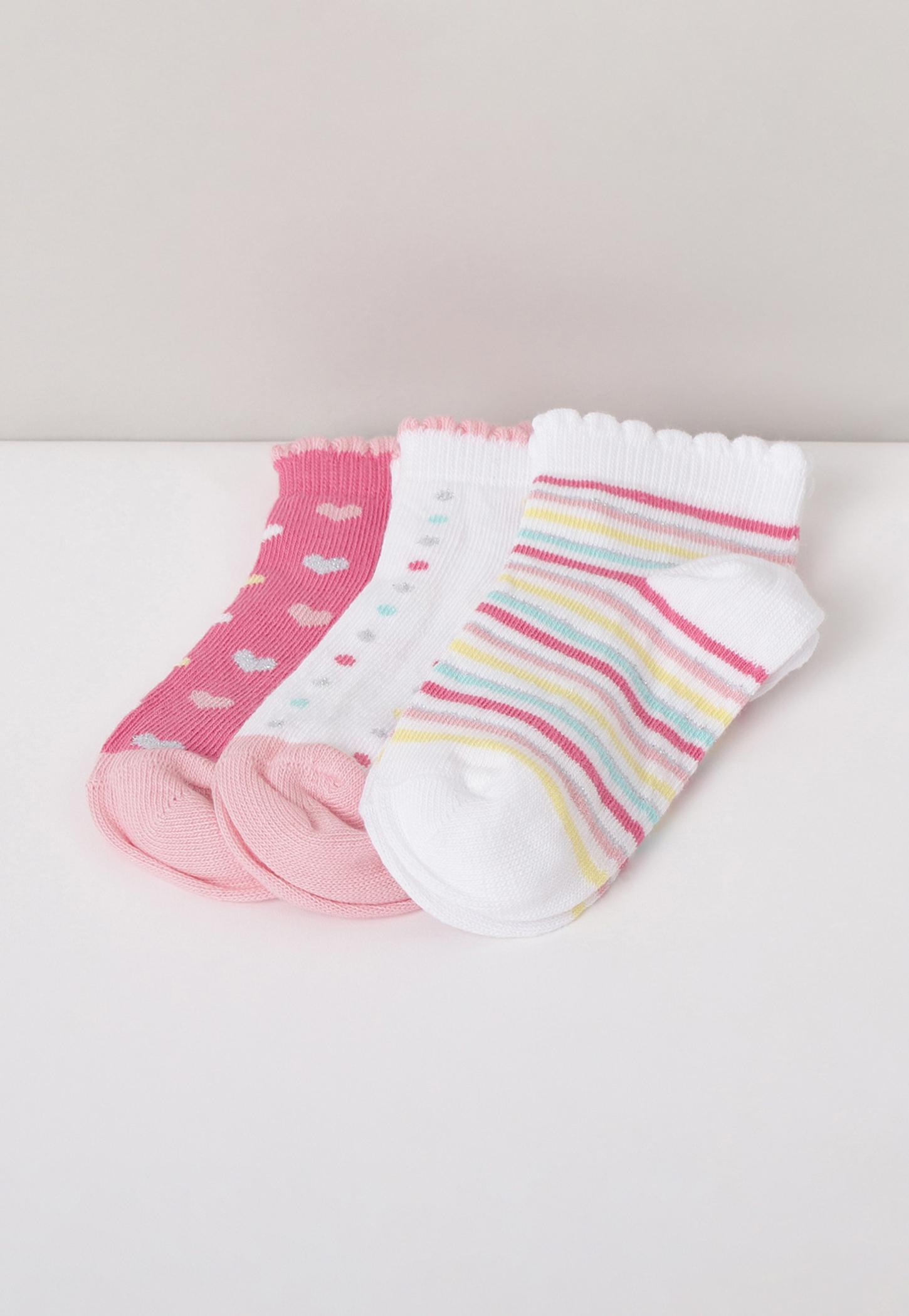 MAX Girls Printed Socks - Pack of 3