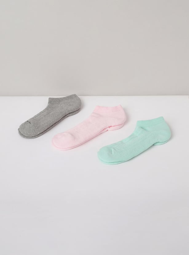 MAX Girls Solid Socks - Pack of 3