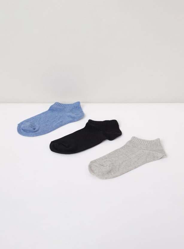 MAX Girls Solid Socks - Pack of 3