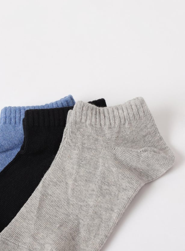 MAX Girls Solid Socks - Pack of 3