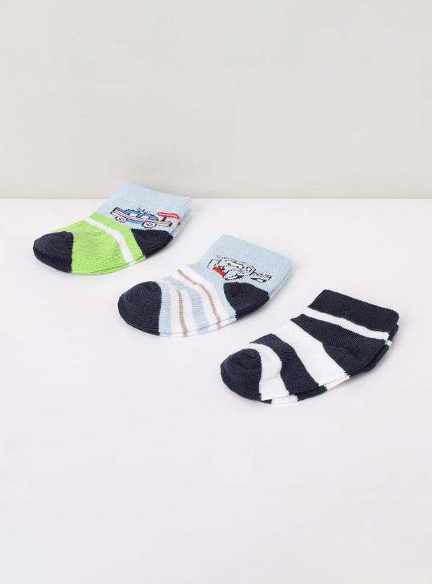 Boys Printed Socks - Pack of 6