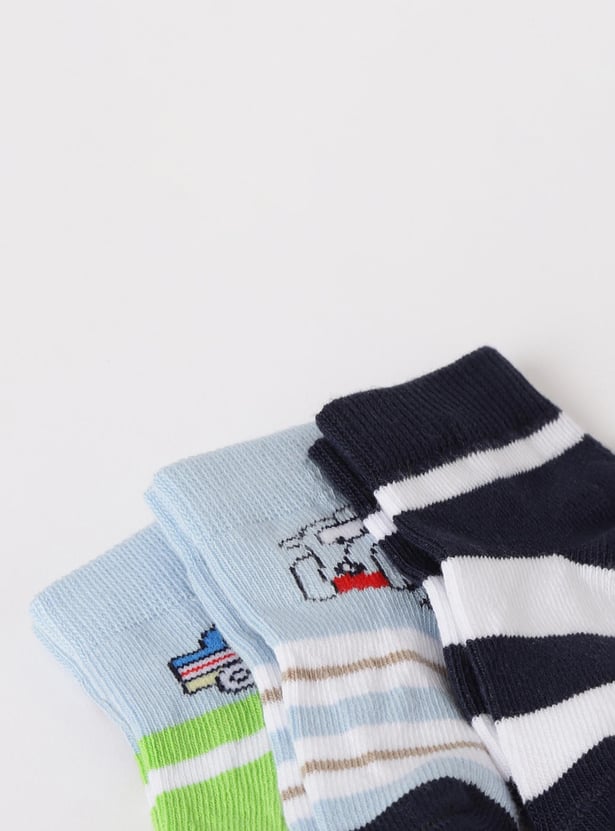 Boys Printed Socks - Pack of 6