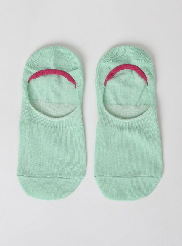 Women Printed No-Show Socks - Set of 3