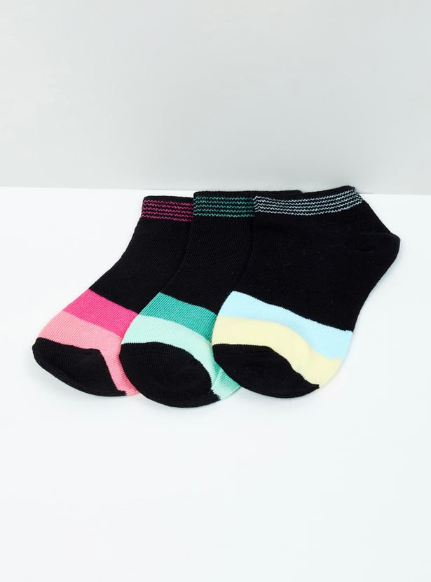 MAX Girls Colourblocked Socks - Pack of 3