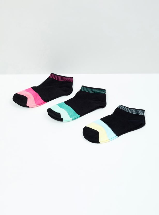 MAX Girls Colourblocked Socks - Pack of 3