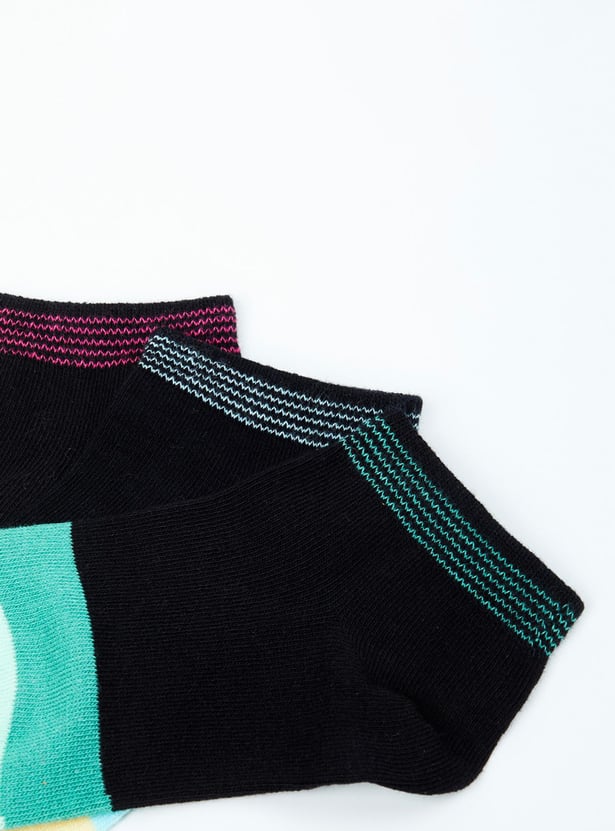 MAX Girls Colourblocked Socks - Pack of 3