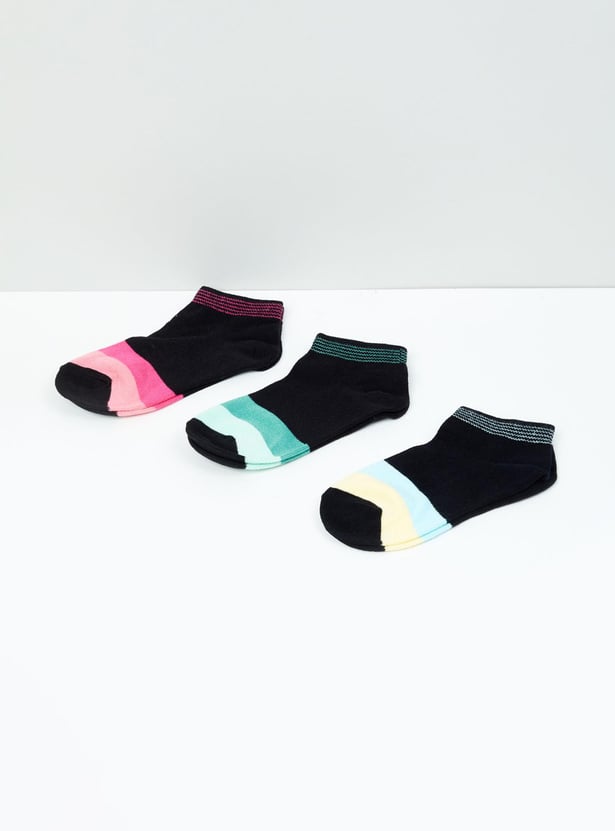 MAX Girls Colourblocked Socks - Pack of 3