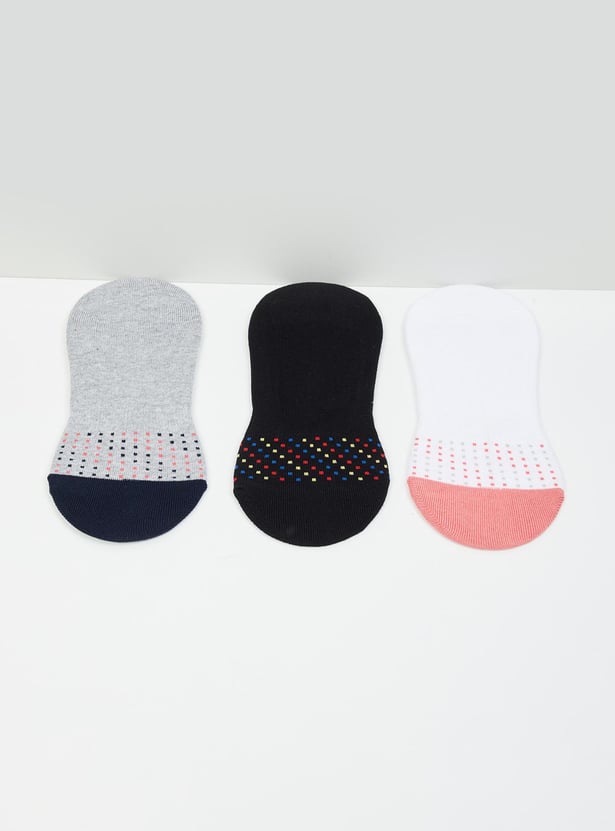 Women Printed Footlet Socks - Pack of 3 