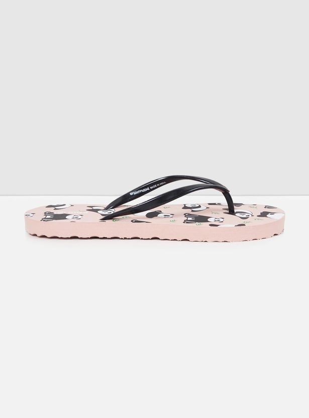 Women Printed Flip Flops 