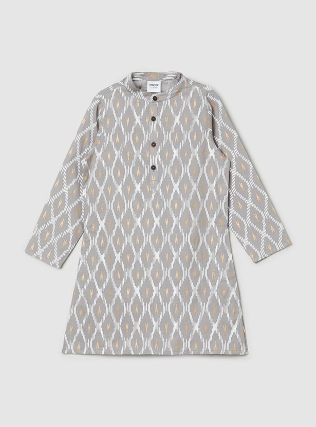 Boys Printed Full Sleeves Kurta