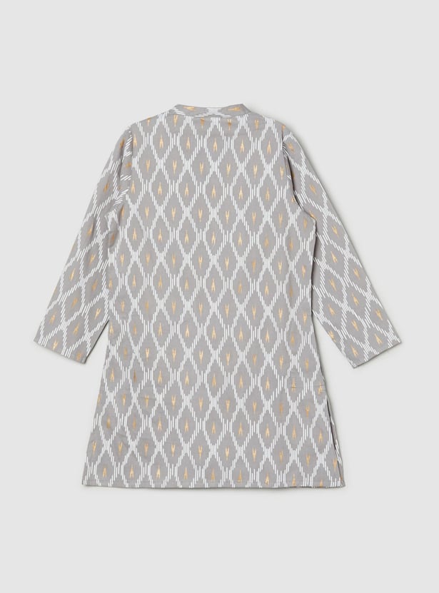 Boys Printed Full Sleeves Kurta