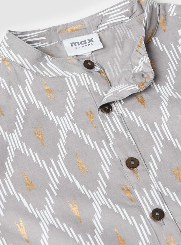 Boys Printed Full Sleeves Kurta