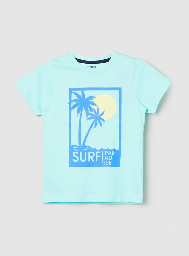 Boys Printed Crew Neck T-shirt