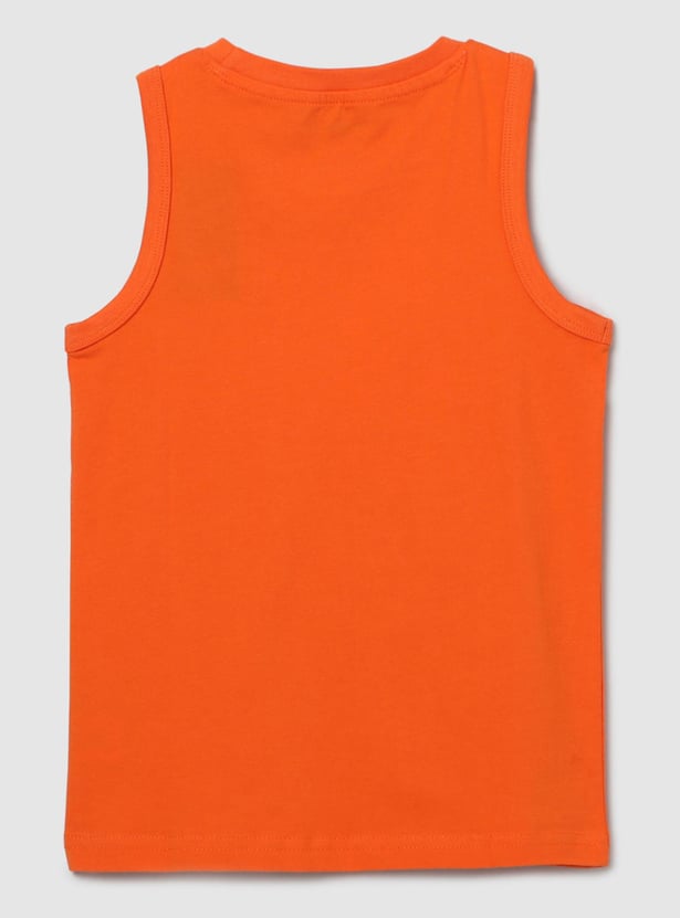 Boys Printed Sleeveless T-shirt 