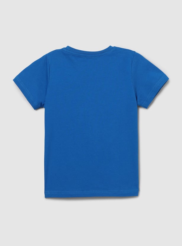 Boys Printed Crew Neck T-shirt