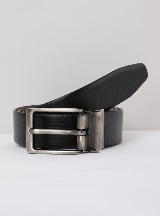 Men Solid Reversible Formal Belt