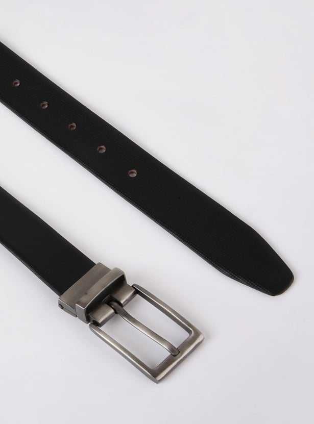 Men Solid Reversible Formal Belt