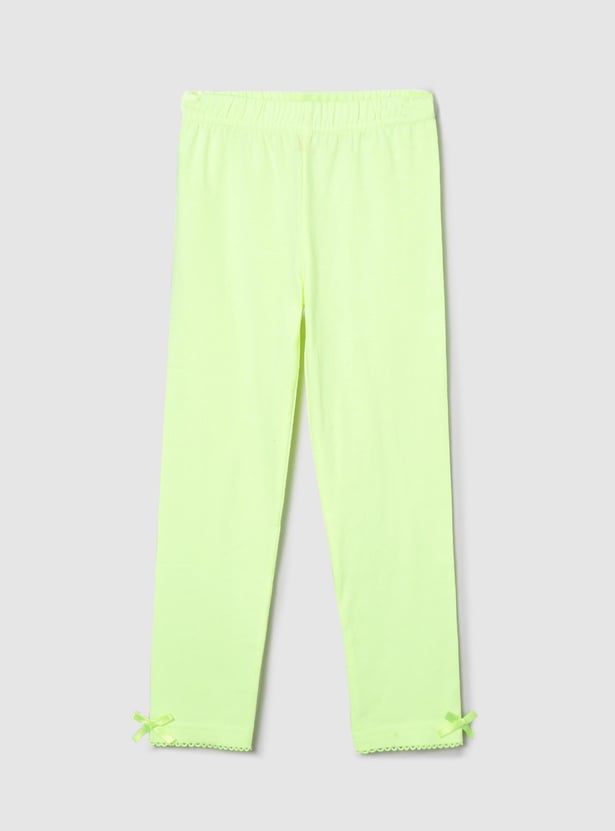 Girls Solid Leggings