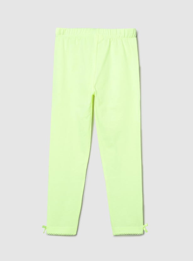 Girls Solid Leggings