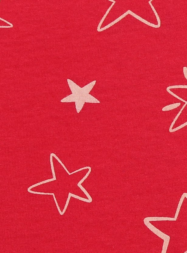 Girls Printed Round Neck T-shirt