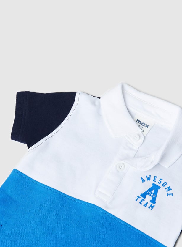 MAX Boys Colourblocked Polo T-shirt