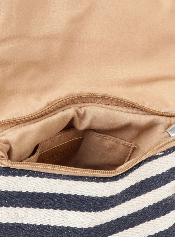 Women Striped Sling Bag