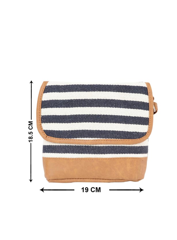 Women Striped Sling Bag