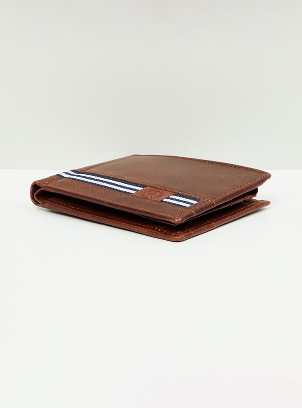 Men Striped Bi-Fold Wallet