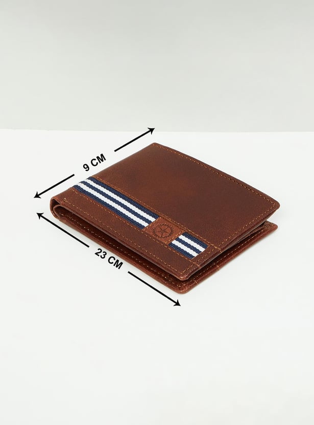 Men Striped Bi-Fold Wallet