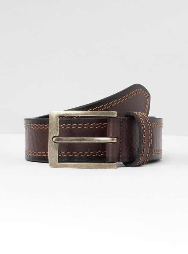Men Textured Formal Belt